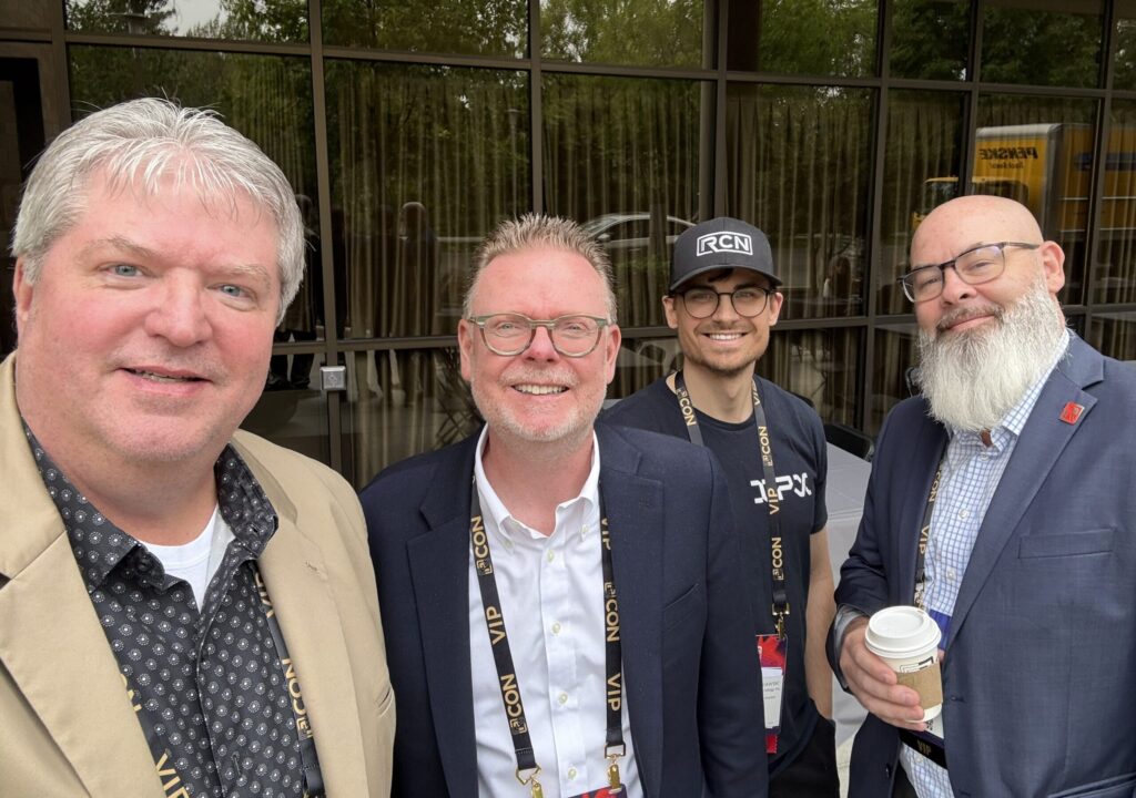 Photo of Dr. Fortune and three colleagues. 